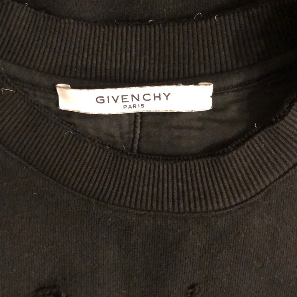 Givenchy Distressed, Destructed Sweatshirt - image 3